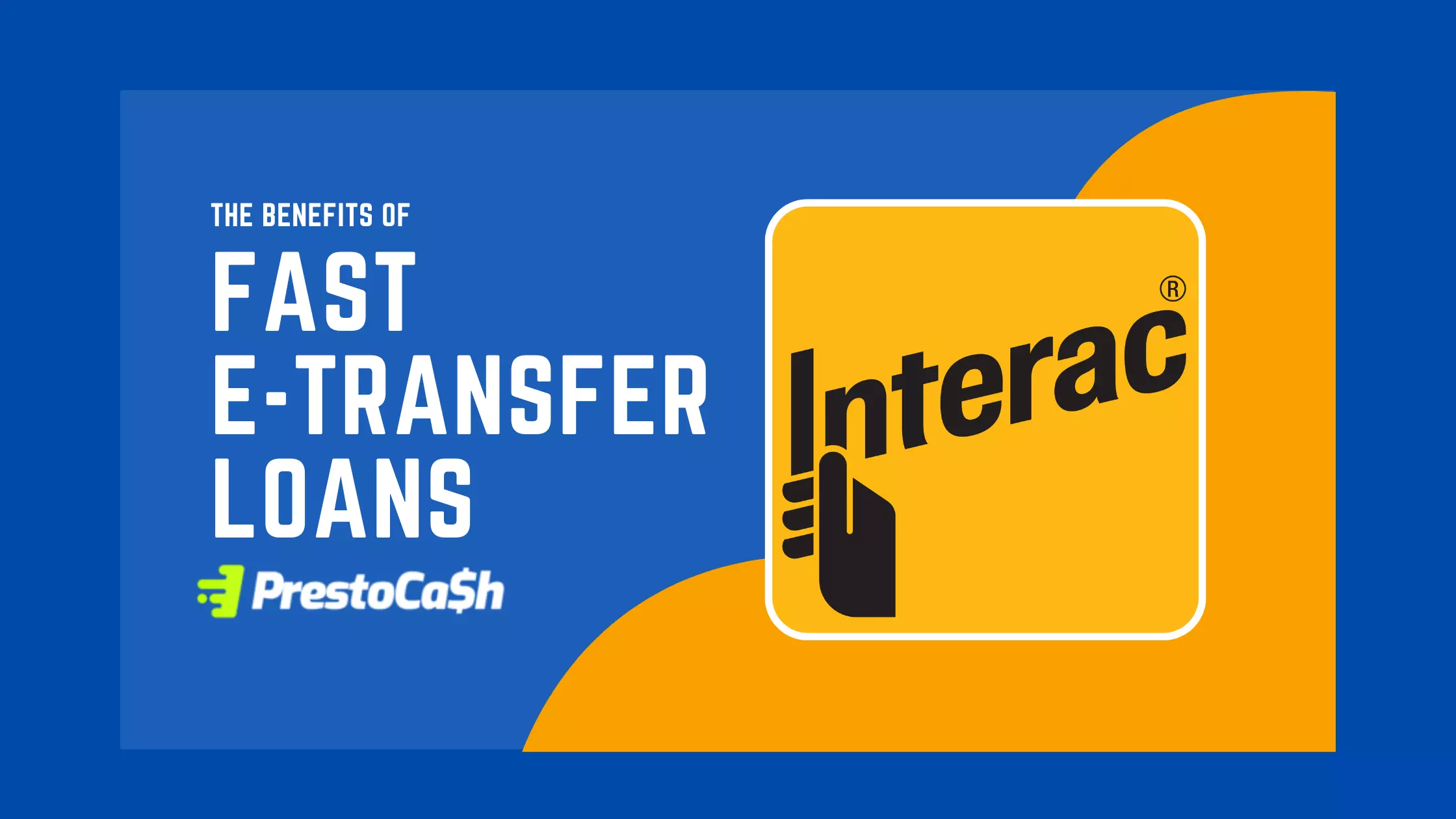 Fast e-transfer loans in canada