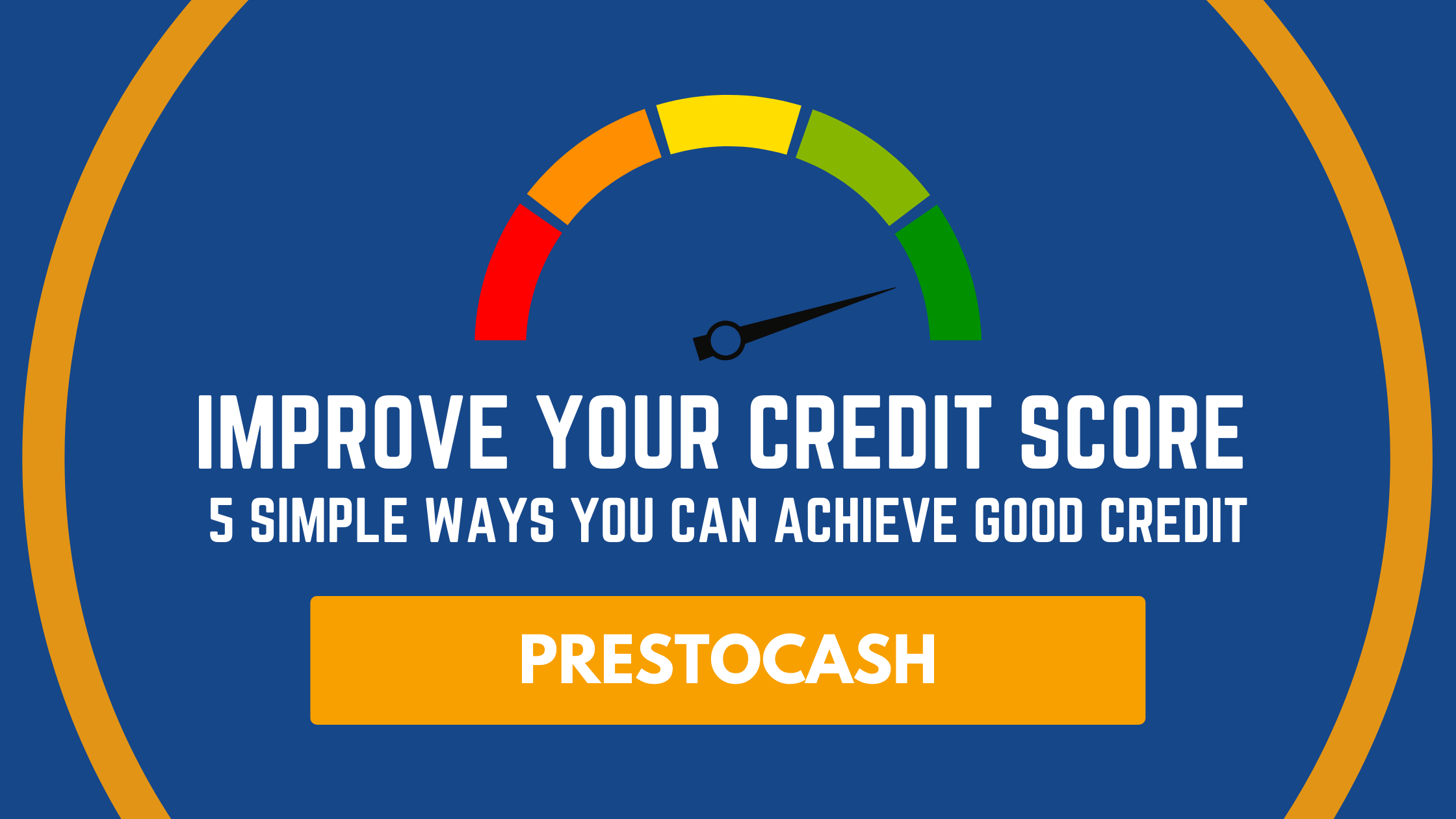 Graphic design with a barometer for good credit score